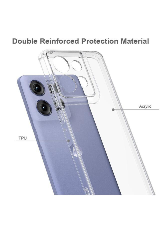 اس-توب جراب لهاتف موتورولا إيدج 50 نيو / موتو إس 50 جراب هاتف أكريليك مقاوم للخدش من مادة TPU - Image 3