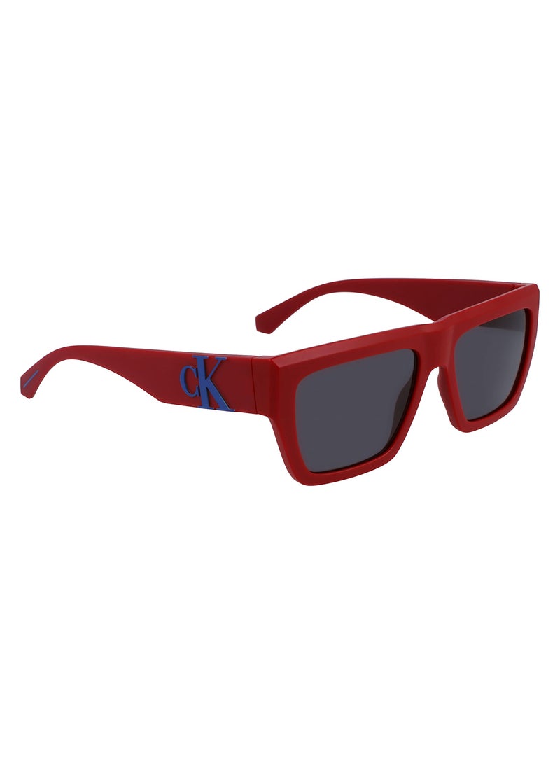 Calvin Klein Jeans Men's Rectangular Sunglasses - CKJ23653S-600-5517 - Lens Size: 55 Mm - Image 2