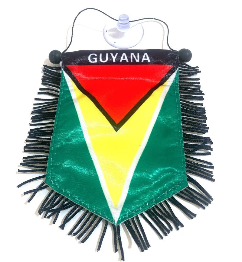 PRK 14 Guyana Mini Flag for car Windows Rearview Mirror - Image 1
