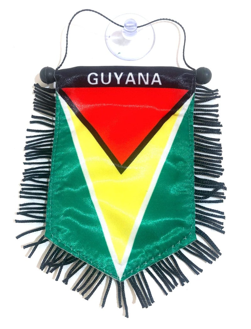 PRK 14 Guyana Mini Flag for car Windows Rearview Mirror - Image 2