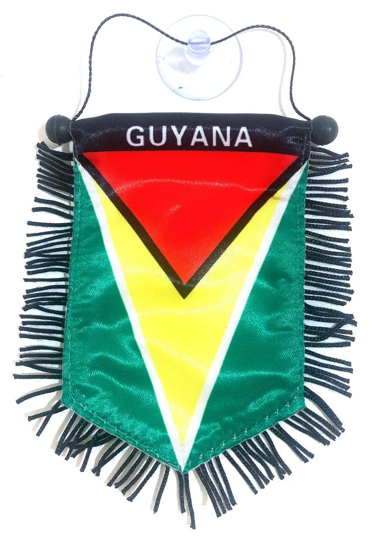 PRK 14 Guyana Mini Flag for car Windows Rearview Mirror - Image 5