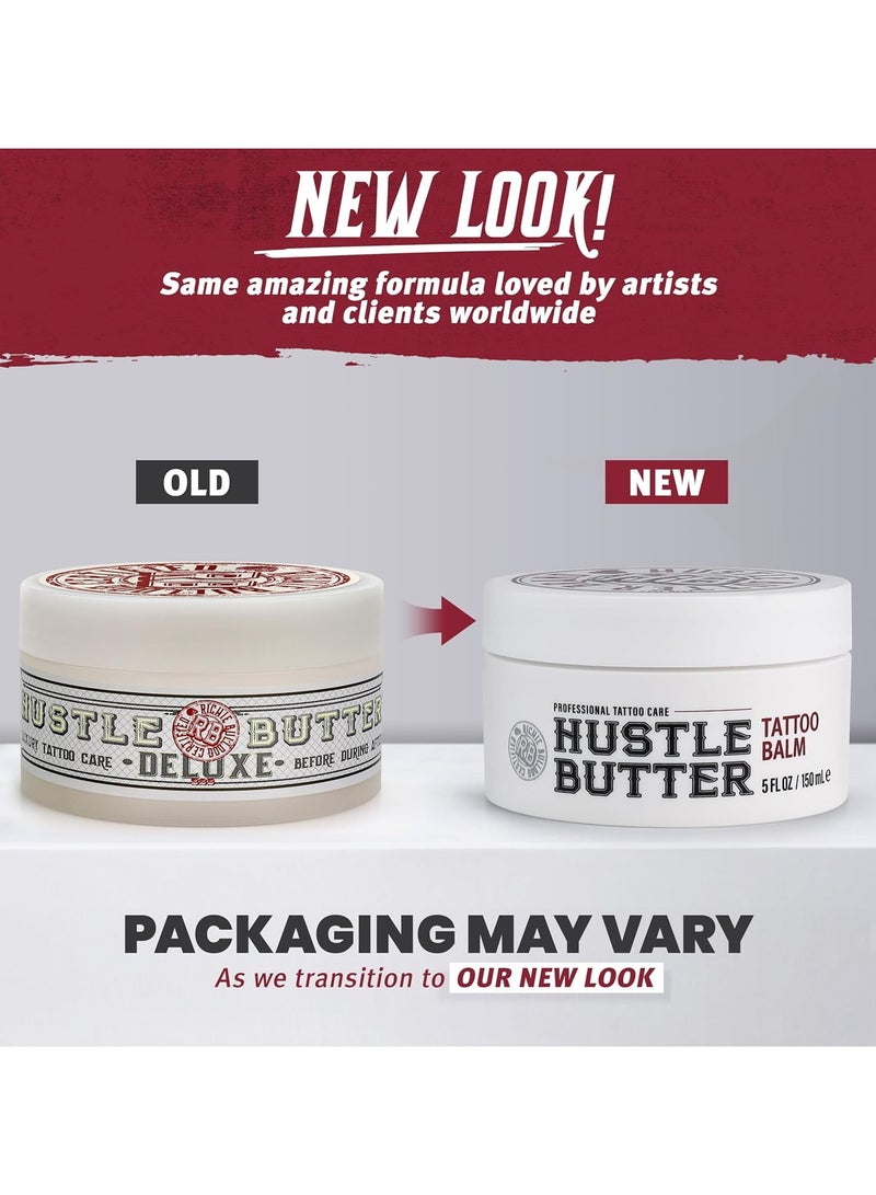 hustle butter deluxe Tattoo Aftercare 5oz Tattoo Balm, Heals + Protects New Tattoos and Rejuvenates Older Tattoos - 100% Vegan Cream No-Petroleum - Image 2