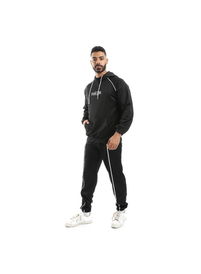 Caesar Men's plain tracksuit with chest print - Image 2