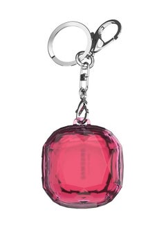 for Samsung Galaxy Buds FE 2023 Case Full Coverage Crystal Hard with Keychain Carrying Bumper Case for Samsung Galaxy Buds 2 Pro 2022/ Galaxy Buds 2 2021/ Buds Live 2020(Plating Pink)
