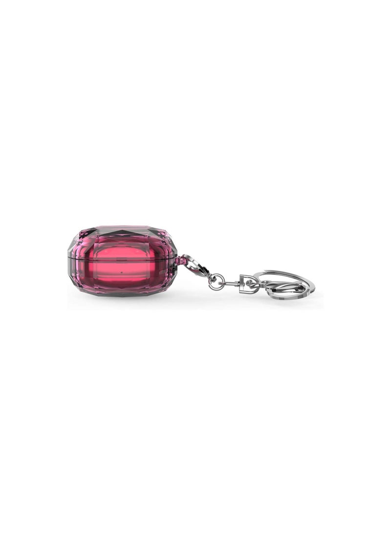 Generic - for Samsung Galaxy Buds FE 2023 Case Full Coverage Crystal Hard with Keychain Carrying Bumper Case for Samsung Galaxy Buds 2 Pro 2022/ Galaxy Buds 2 2021/ Buds Live 2020(Plating Pink) - Image 1