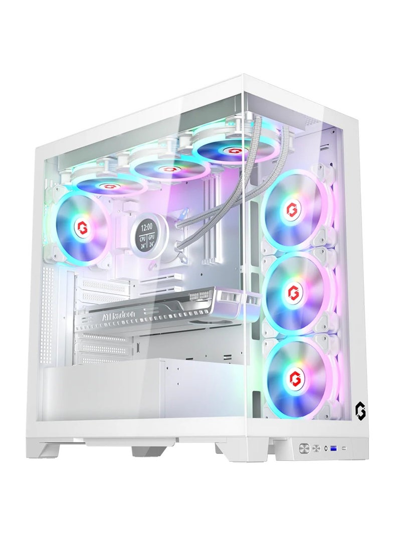 GAMEON Gaming PC With Intel Core i5 12400F Processor/16GB RAM DDR4/1TB SSD/6GB Nvidia GeForce RTX 3050 Graphics/Windows 10 Pro/ White - Image 1