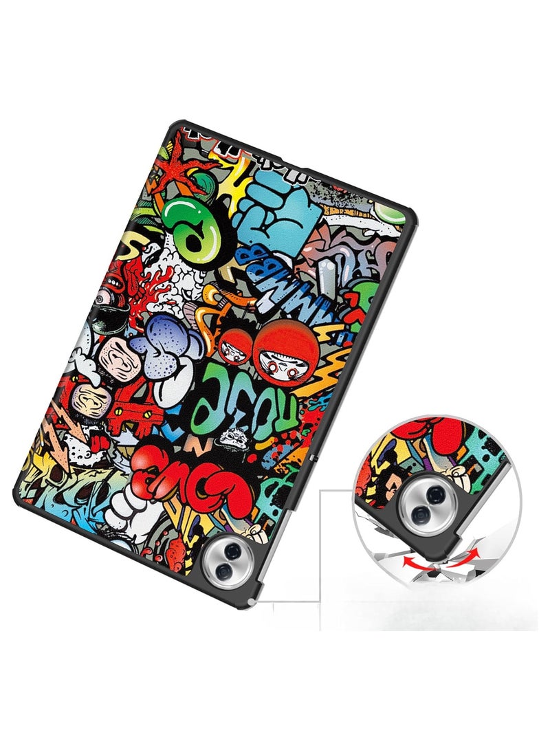 Case Compatible with Honor Pad 10 12.1 Inch 2025, Cute Pattern Hard PC Back Tablet Case with Auto Sleep Wake (TY) - Image 5