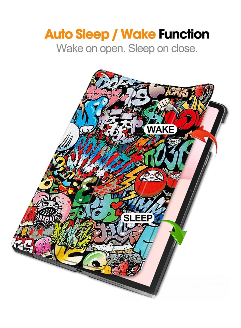 Case Compatible with Honor Pad 10 12.1 Inch 2025, Cute Pattern Hard PC Back Tablet Case with Auto Sleep Wake (TY) - Image 2