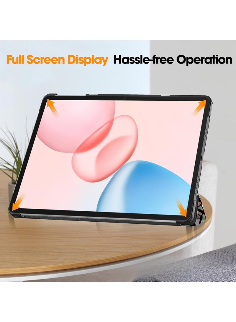 Case Compatible with Honor Pad 10 12.1 Inch 2025, Cute Pattern Hard PC Back Tablet Case with Auto Sleep Wake (TY) - Image 4