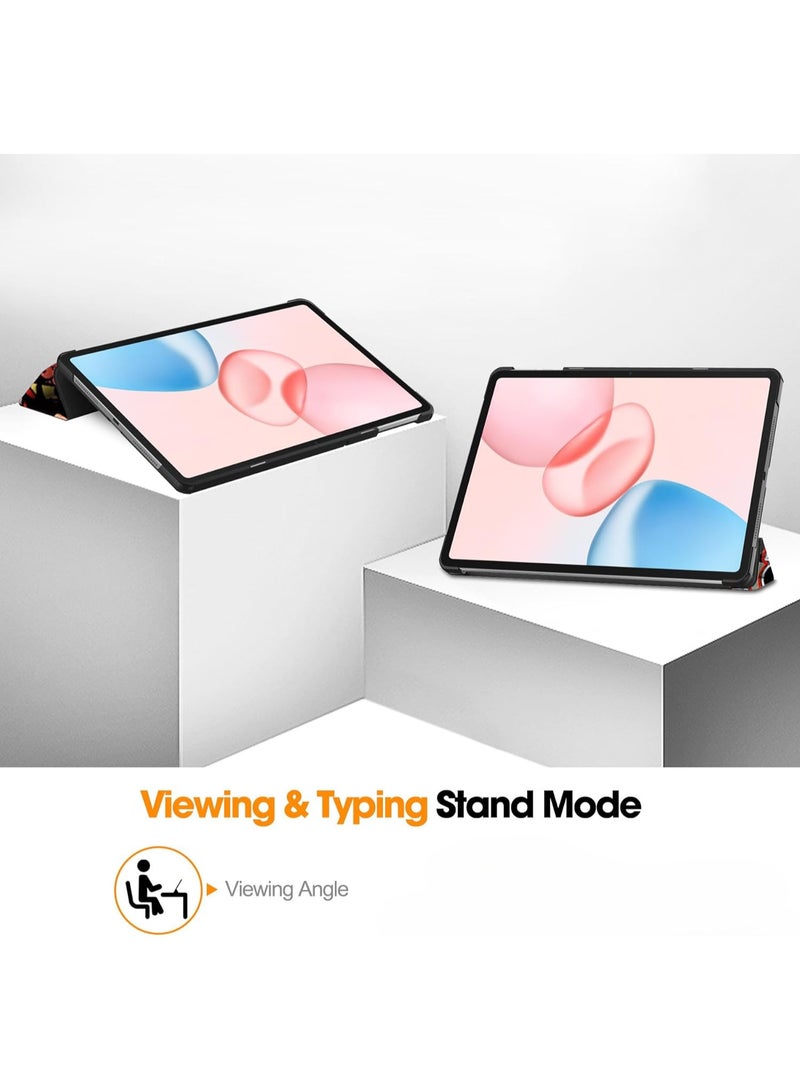 Case Compatible with Honor Pad 10 12.1 Inch 2025, Cute Pattern Hard PC Back Tablet Case with Auto Sleep Wake (TY) - Image 3