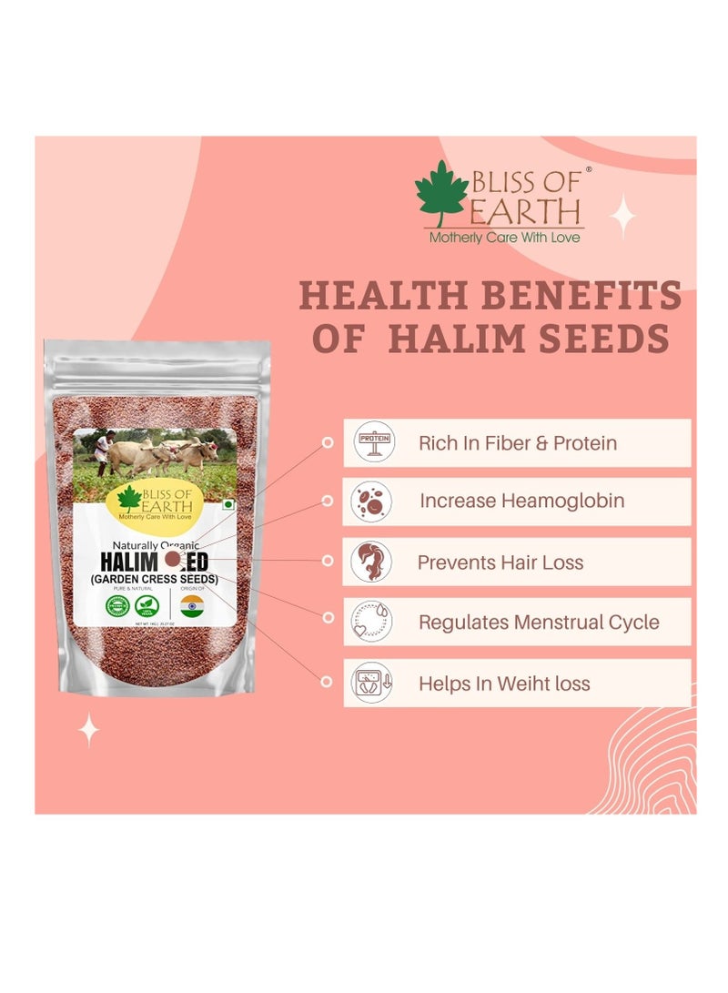 BLISS OF EARTH 600g of organic edible halim seeds, seeds to strengthen hair and immunity.600 grams of organic edible haleem seeds, seeds to strengthen hair and immunity. - Image 3