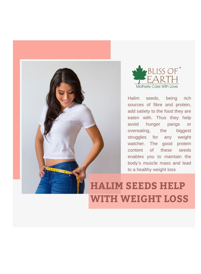 BLISS OF EARTH 600g of organic edible halim seeds, seeds to strengthen hair and immunity.600 grams of organic edible haleem seeds, seeds to strengthen hair and immunity. - Image 4