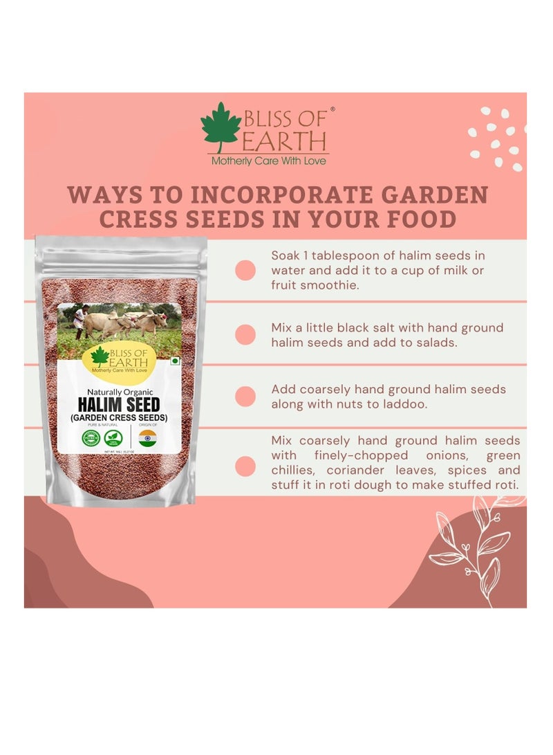 BLISS OF EARTH 600g of organic edible halim seeds, seeds to strengthen hair and immunity.600 grams of organic edible haleem seeds, seeds to strengthen hair and immunity. - Image 5