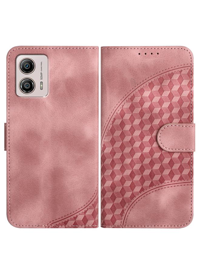 S-TOP Case For Motorola Moto G53 5G/G13/G23/G53 Elephant Head Embossed Phone Leather Case with Lanyard - Image 1
