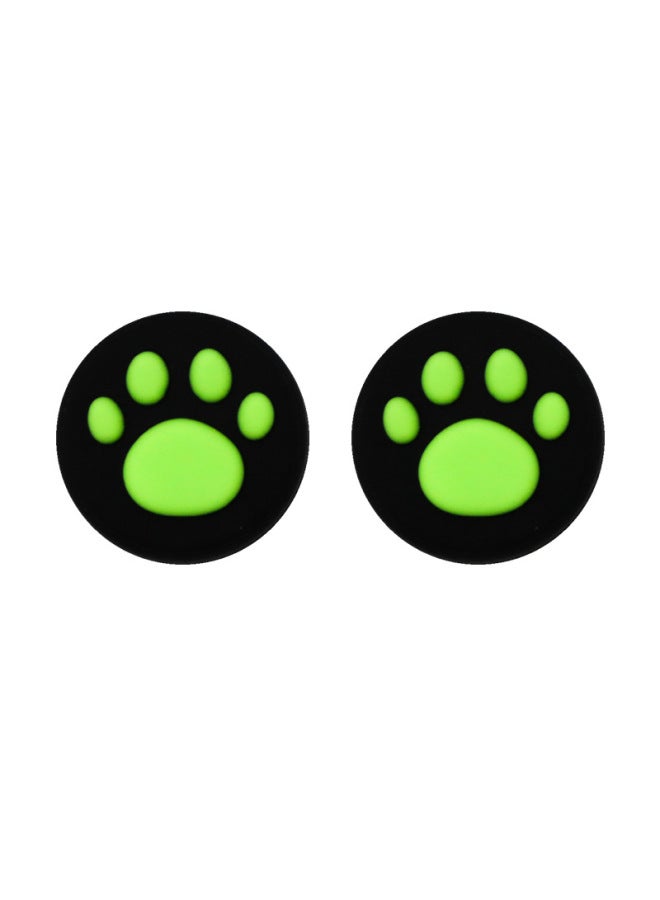 Switchlite Cat Claw Button Cap Switch/OLED Cat Claw Gamepad Rocker Cap NS Mushroom Head-Product Color:Black Background Powder - Image 5