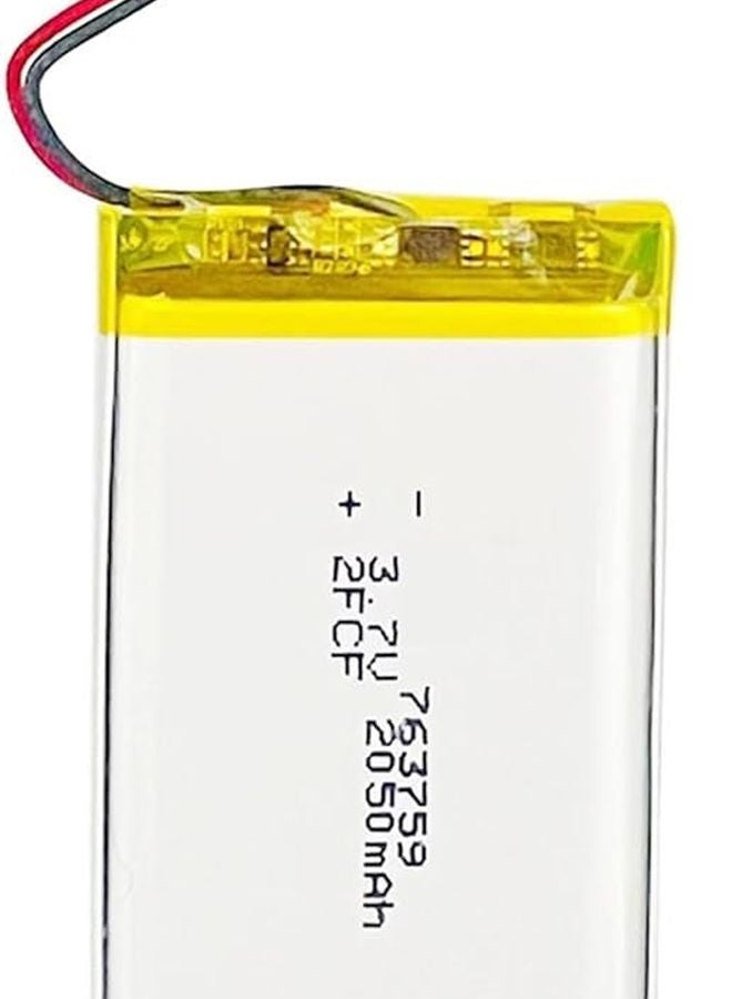 3 7 فولت 2050 مللي أمبير ساعة بطارية ليثيوم أيون قابلة لإعادة الشحن 1 قطعة - Image 2