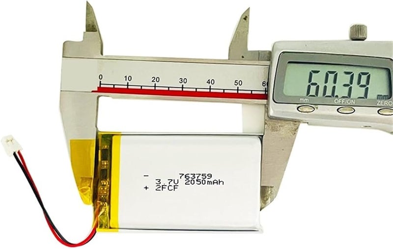 3 7 فولت 2050 مللي أمبير ساعة بطارية ليثيوم أيون قابلة لإعادة الشحن 1 قطعة - Image 4
