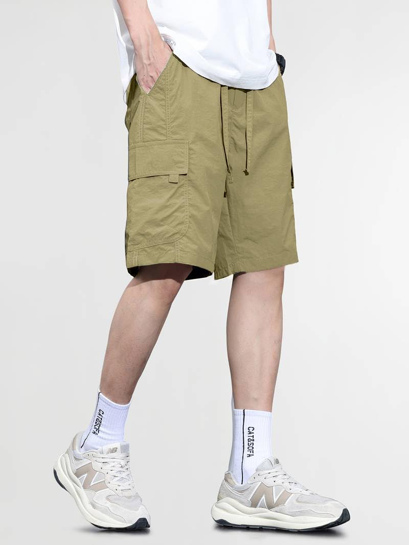 TAGDO® Men's Cotton Shorts |Shorts Pant for Men |Shorts for Men (Shorts-2048-Gold-L) - Image 2