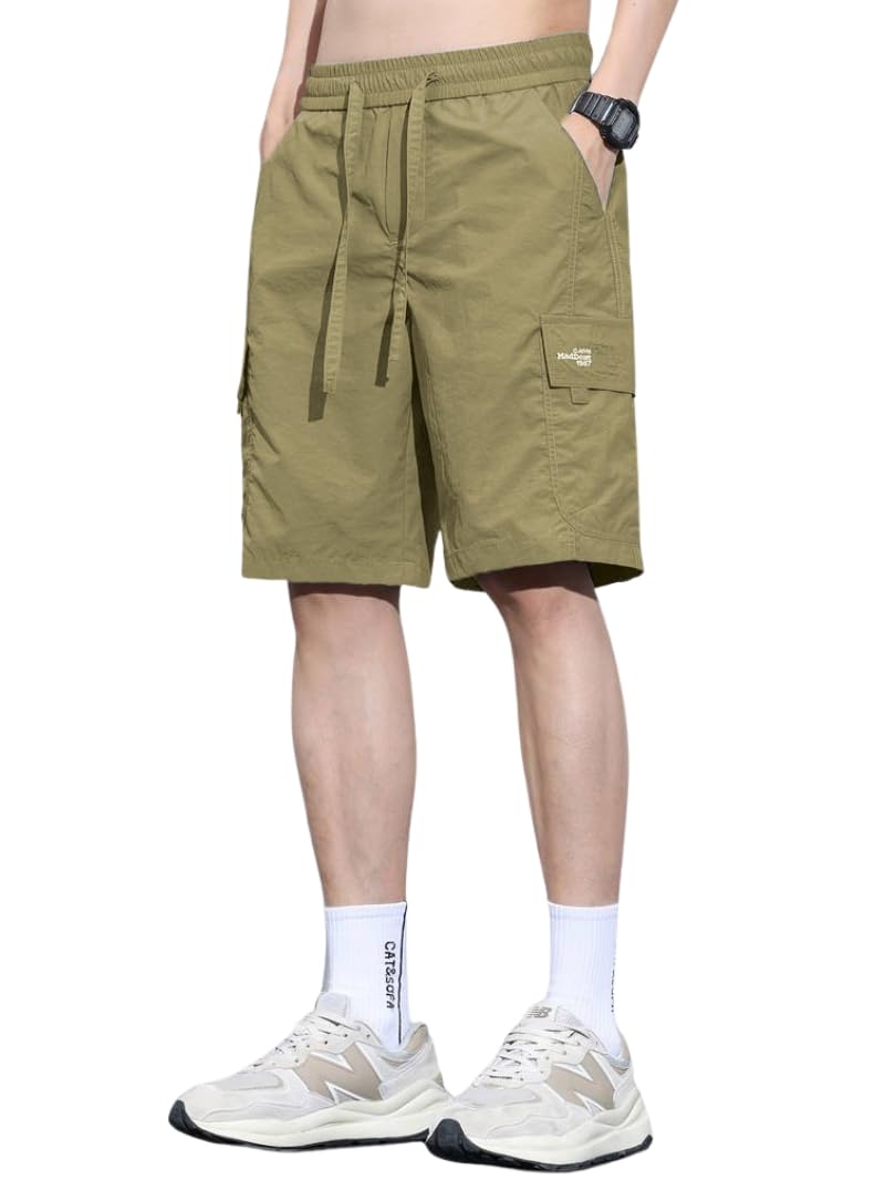 TAGDO® Men's Cotton Shorts |Shorts Pant for Men |Shorts for Men (Shorts-2048-Gold-L) - Image 1