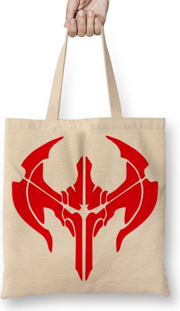 Baskı Dükkanı Print Shop League Of Legends Noxus Symbol Logo 2 Cloth Bag Long Handle