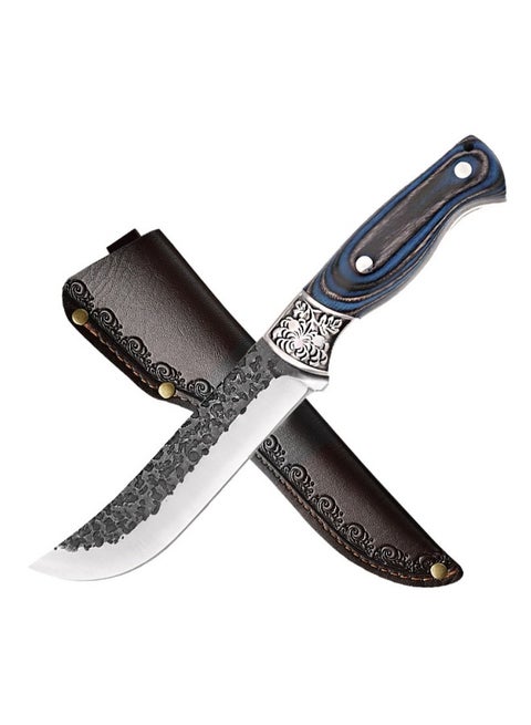 40Cr13 Steel Multi-Purpose Knife With Carved Steel Head, Butchering and Cutting Knife Hand Knife