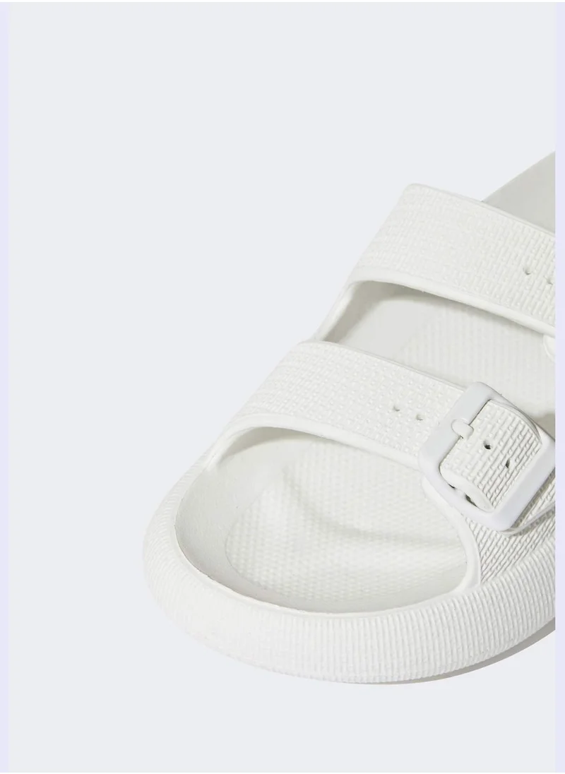 DeFacto High Sole Double Band Slippers