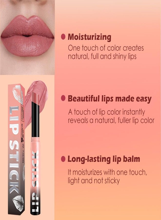 QIDSTERS Matte Lipstick Crayon for Women, Pink Nude Lip Stick Pencil 24 Hour Long Lasting Waterproof, Non-Drying Hydrating Formula Lip Gloss Makeup, Vegan & Cruelty-Free, 01 - Image 4