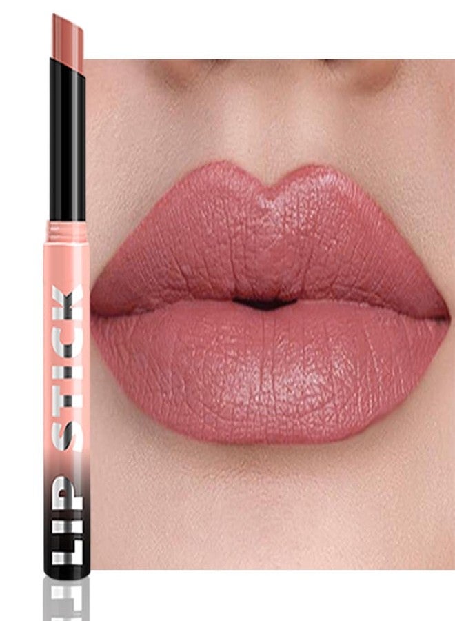 QIDSTERS Matte Lipstick Crayon for Women, Pink Nude Lip Stick Pencil 24 Hour Long Lasting Waterproof, Non-Drying Hydrating Formula Lip Gloss Makeup, Vegan & Cruelty-Free, 01 - Image 1