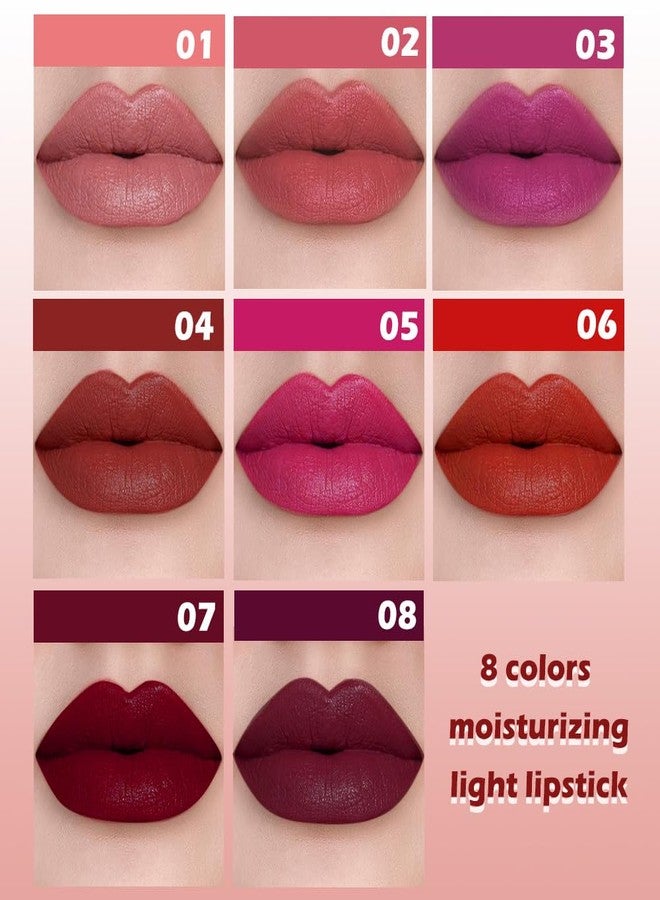 QIDSTERS Matte Lipstick Crayon for Women, Pink Nude Lip Stick Pencil 24 Hour Long Lasting Waterproof, Non-Drying Hydrating Formula Lip Gloss Makeup, Vegan & Cruelty-Free, 01 - Image 3