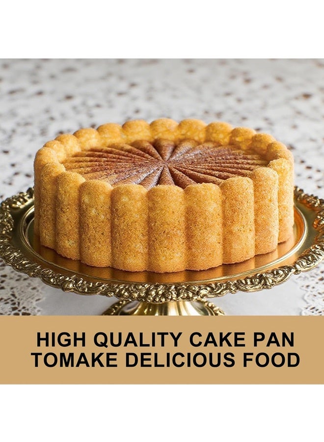 عبوة من قطعتين من قوالب كيك السيليكون مقاس 10 بوصات مع صينية مقاس 8 بوصات - قالب خبز غير لاصق لكيك الباوند، والجيلي، والخبز، والبراونيز، آمن للغسل في غسالة الأطباق، رمادي - Image 5