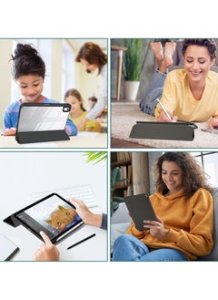 MahMir ProCase for iPad 10th Gen Case with Pencil Holder 2022 iPad 10.9 Inch Case,iPad (A16) 11inch 11th 2025 Gen, Clear Transparent Back Shell Trifold Protective Cases Shockproof Cover for 2022 iPad 10th Gen A2696 A2757 A2777 -Black  - Image 5