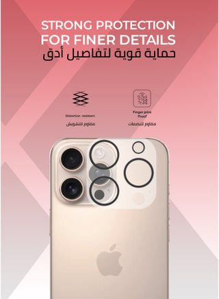 3-in-1 protection package for iphone 16 Pro - anti-yellowing clear case, shatter-resistant screen protection, high-definition camera lens protection. - view 4