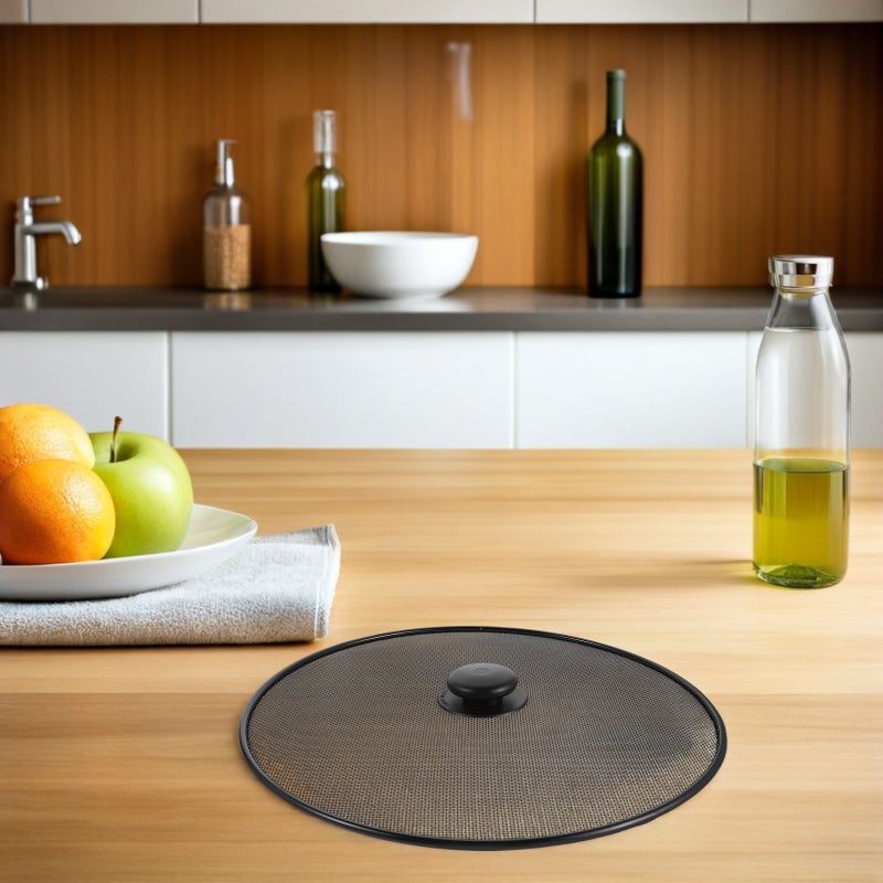 2pcs Cooking Splatter Screen For Frying Pan - 29cm 25cm Stainless Steel Mesh Guard With Knob - Oil Splatter Protector For Frying No Cooking Oil No Burns - Image 4