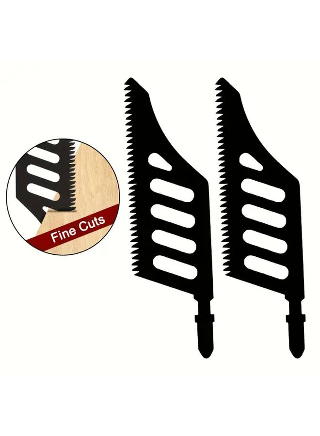 Set Of 2 Special Shaped Band Saw Blades Heavy Duty Fine Tooth Design For Deep Cuts Compatible With Table Saws Circular Saws Jigsaws Ideal For Hardwoods Softwoods Plywood Laminate Durable Construction Precision Woodworking Projects High Carbon Steel Professional Grade Long Lasting Cutting Accessories Home Improvement - Image 1