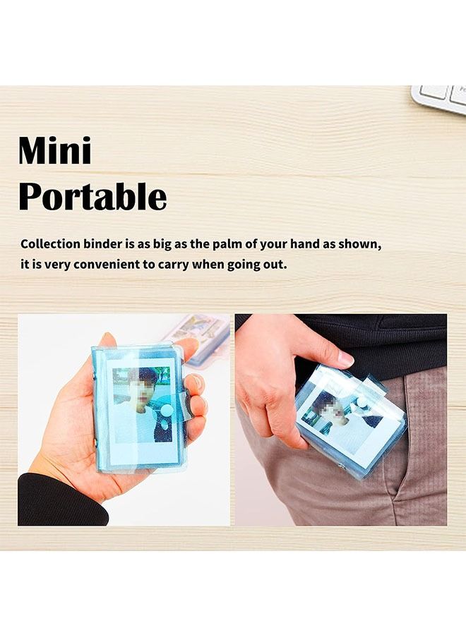 Ant 3-Piece 3-Inch Mini Photo Albums, Clear Sequin Portable Photo Card Holder, Cameras Film Accessories with 36 Pockets Photo Card  - Image 5