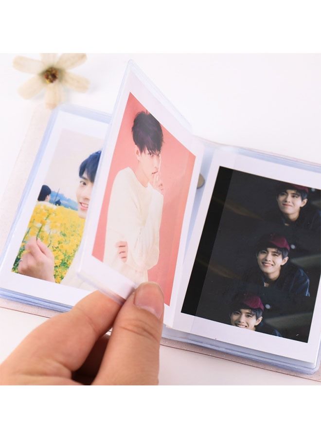 Ant 3-Piece 3-Inch Mini Photo Albums, Clear Sequin Portable Photo Card Holder, Cameras Film Accessories with 36 Pockets Photo Card  - Image 4