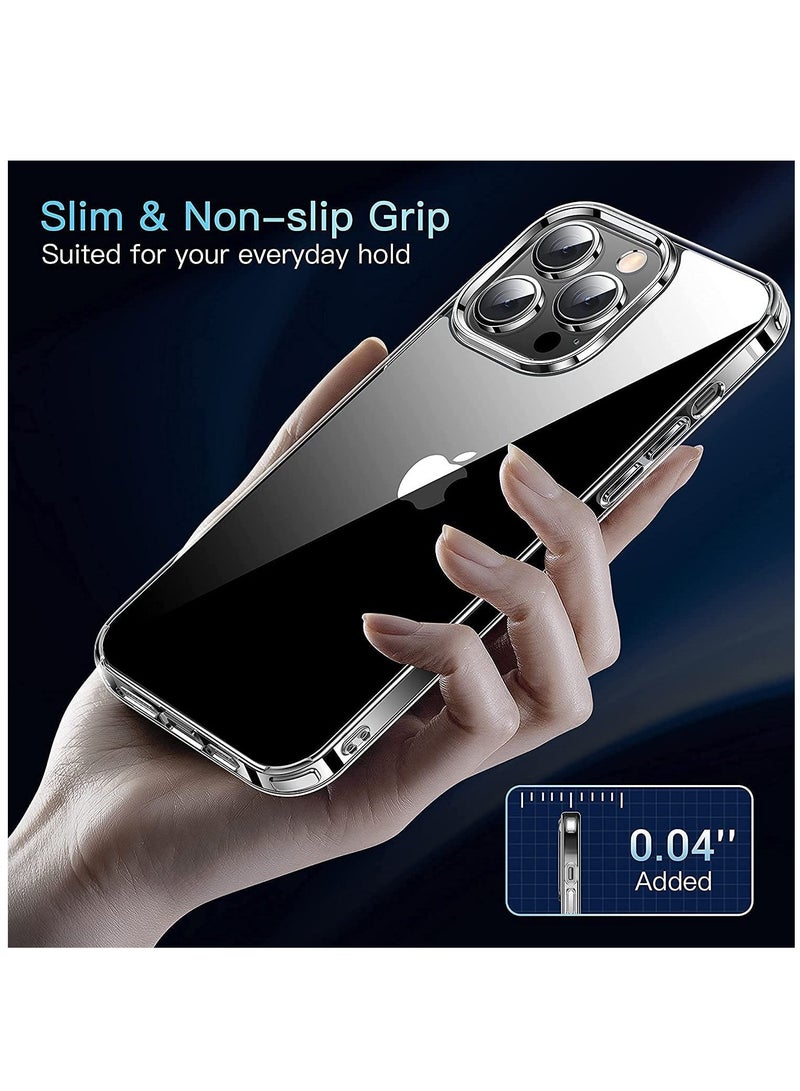 DUSALA Clear Mag Safe Case for iPhone 13 Pro, Compatible Mag Safe Hard PC Case with Cover, Slim Shockproof Case for iPhone 13 Pro - Image 5