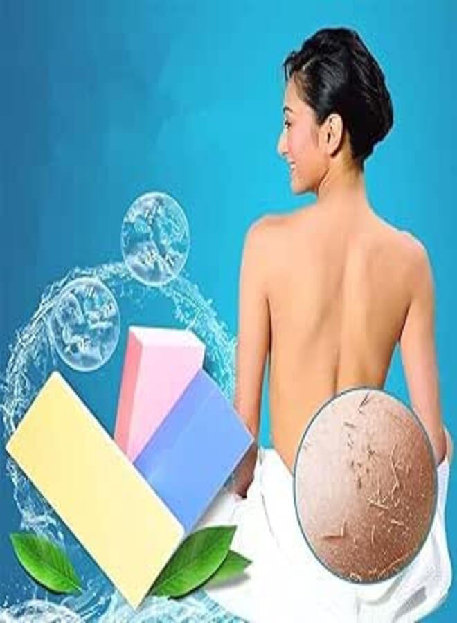 2pcs Medical Scrub Loofah Skin Scrubber for Kids and Adults Remove Dead Skin Pores for Skin Rejuvenation