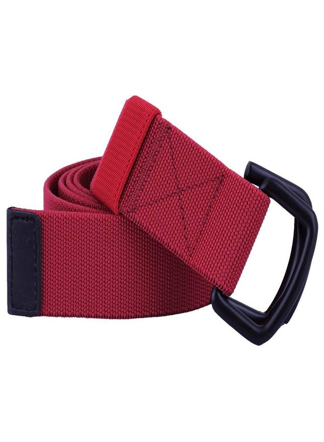 moonsix Elastic Belts for Men,Tactical Military Style Duty Outdoor D-ring Buckle Men's Belt,Red - Image 1