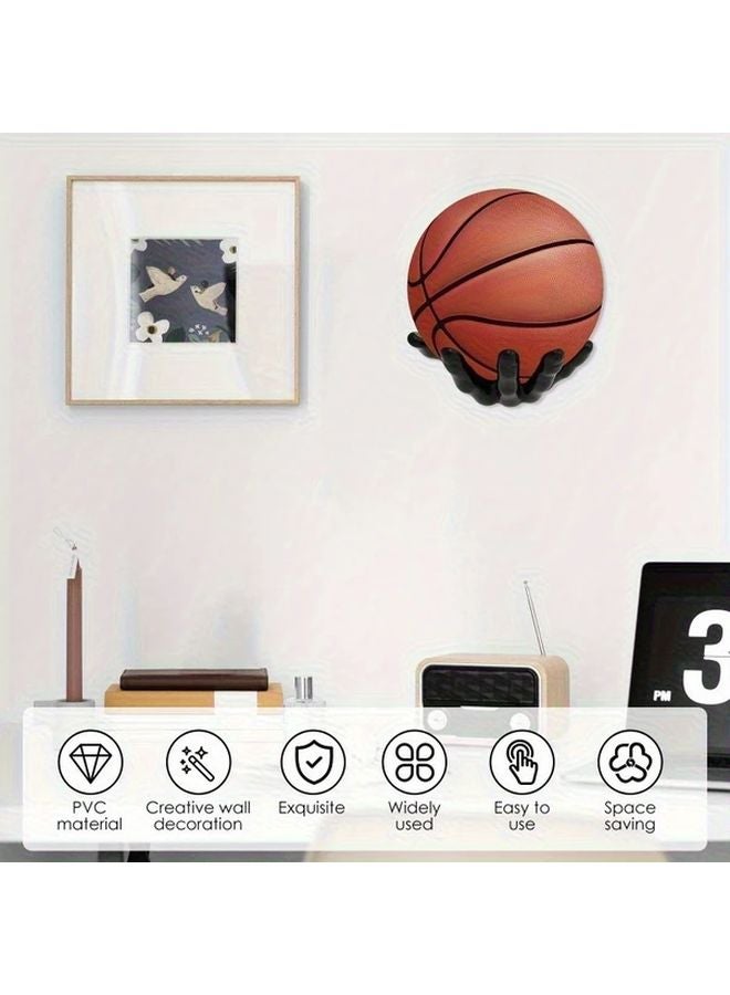 1pc Wall Mounted Hand Shaped Shelf Stable Home Decor Hook Storage Organizer - Image 4