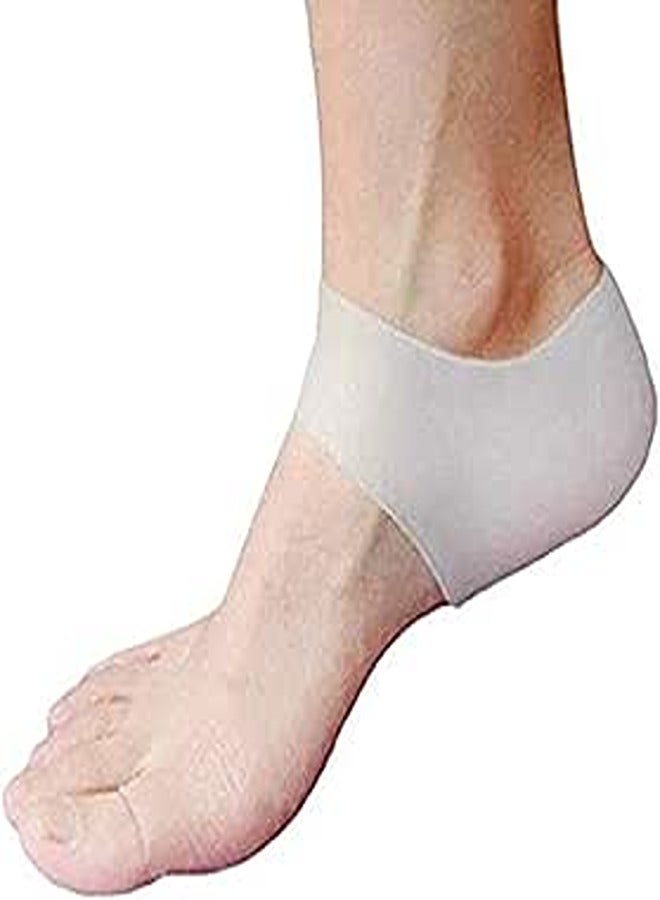 Generic Silicone Gel Heel Protector Gel Heel Sock Cover Cushion Moisturizing Heel Sleeve Cracked Dry Foot Skin Care Protection Tool 