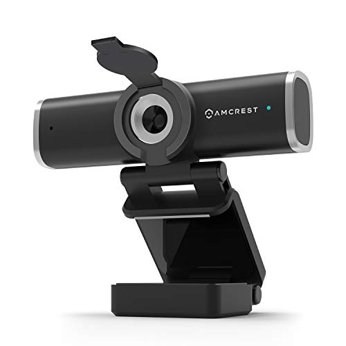 Amcrest 1080P Webcam with Microphone for Desktop, Web Cam Computer Camera, Streaming HD USB Web Camera for Laptop & PC with Privacy Cover, Wide Angle Lens, Superior Low Light (AWC195-B) - Image 1