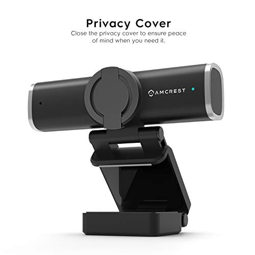 Amcrest 1080P Webcam with Microphone for Desktop, Web Cam Computer Camera, Streaming HD USB Web Camera for Laptop & PC with Privacy Cover, Wide Angle Lens, Superior Low Light (AWC195-B) - Image 3