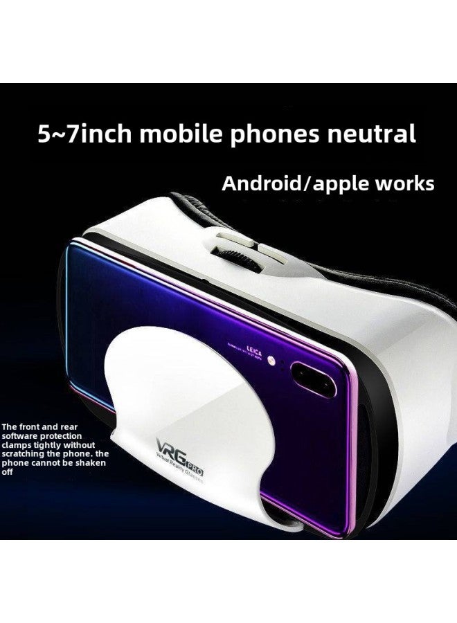 Vr Glasses Mobile Phone Stereo 3D Movie Head-mounted Virtual Reality Panoramic Somatosensory 3d Game Private Cinema Wholesale-Color:Blue Light Eye Protection Viewing Version - Image 2