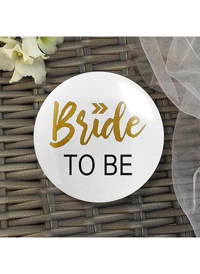 Zyozique ® Bride To Be & Team Bride Buttons Pins Badges | Bride To Be Decorations Set - Wedding Party Tinplate Badge Pins Set Bridesmaid Group Badges | Bachelorette Party Kit - (Pack Of 6) - Image 5