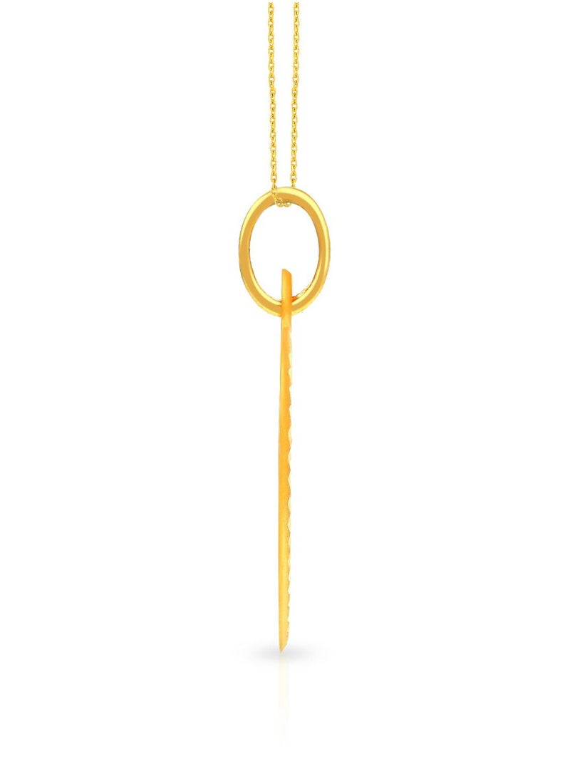 Malabar Gold and Diamonds 22k 916 Purity Gold Pendant for Women EMPN132MY  - Image 3