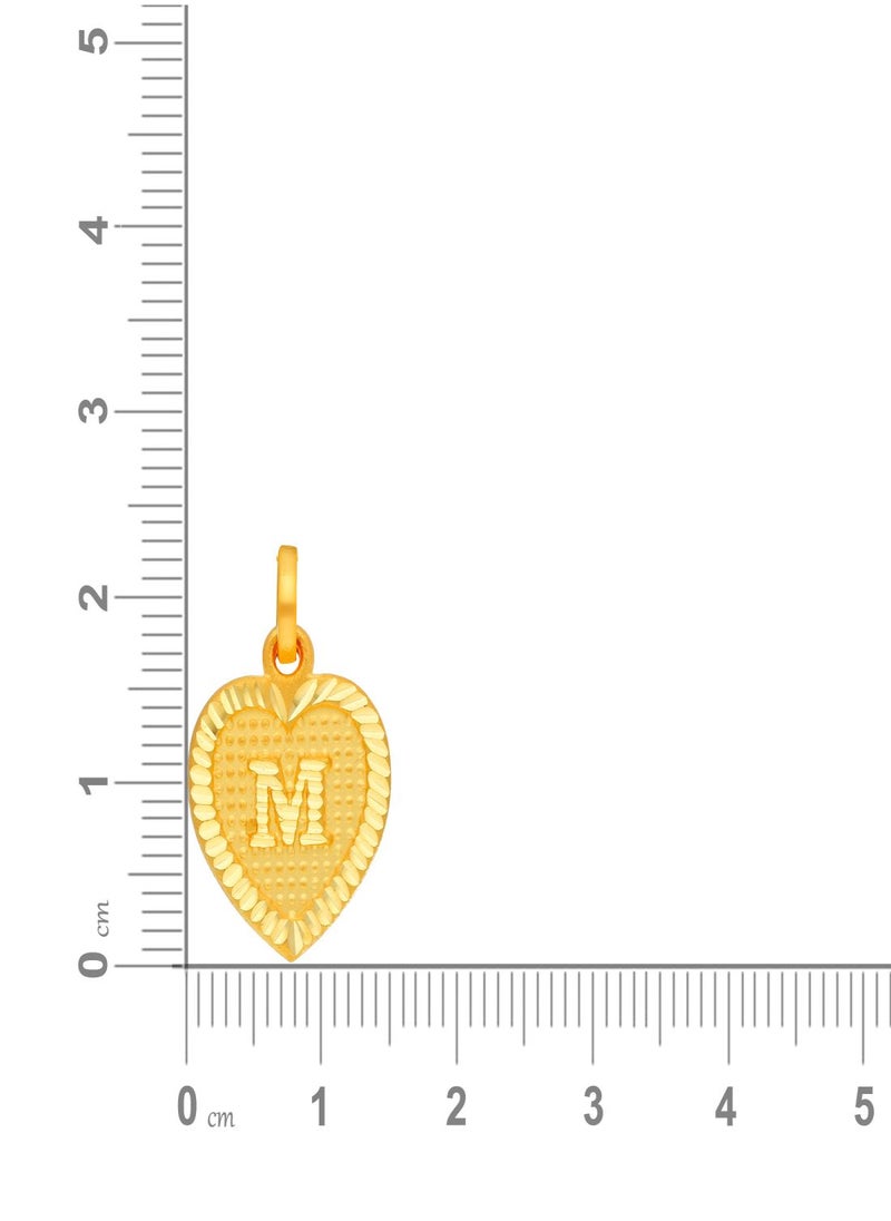 Malabar Gold and Diamonds 22k 916 Purity Gold Pendant for Women EMPN132MY  - Image 5