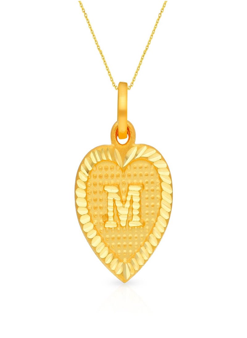 Malabar Gold and Diamonds 22k 916 Purity Gold Pendant for Women EMPN132MY  - Image 1