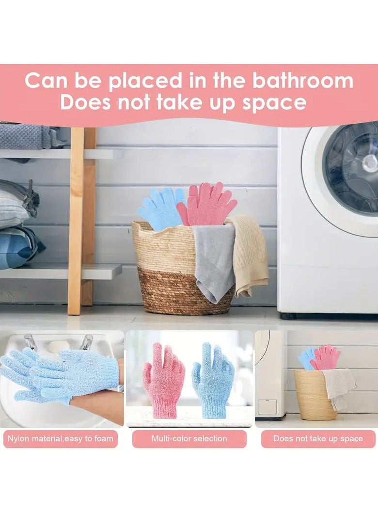 Exfoliating Gloves Premium Double-Sided Bath Scrub for Body, Dead Skin Cell Remover, Spa Massage Skin Exfoliator, Shower Accessories for Women & Men  - Image 3