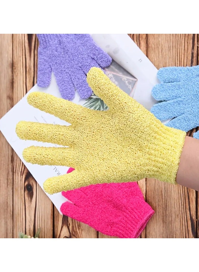 Exfoliating Gloves Premium Double-Sided Bath Scrub for Body, Dead Skin Cell Remover, Spa Massage Skin Exfoliator, Shower Accessories for Women & Men  - Image 2